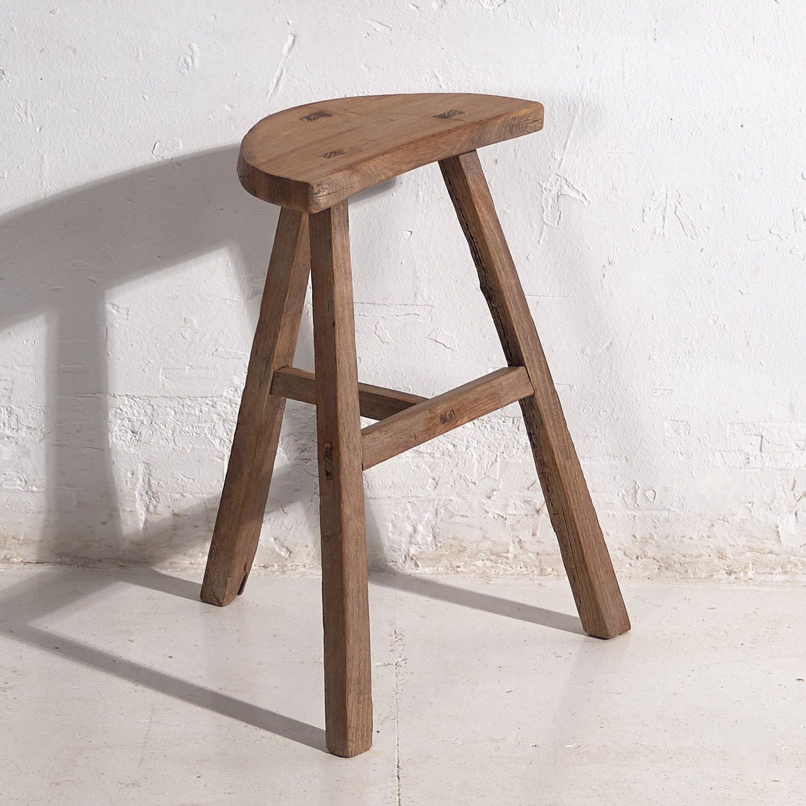 Antique Wabi Sabi Style Stool (C.1900) #6