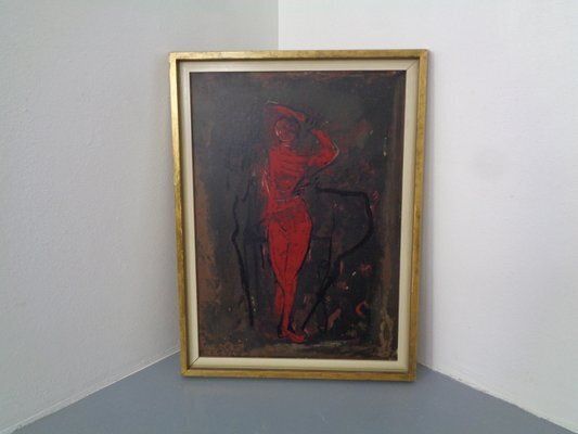 After Marino Marini, Dancer, 1960s, Artwork On Wood photo Art