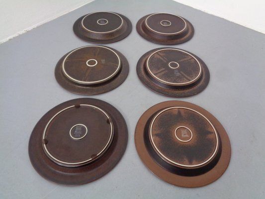 Large Russian Plates By Ulla Procope For Arabia, Set Of 6, Finland, 1960s , Set Of 6 photo 184.0