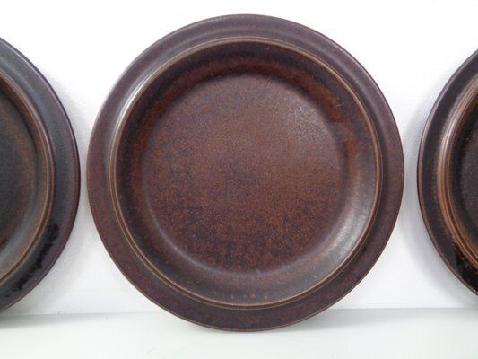 Large Russian Plates By Ulla Procope For Arabia, Set Of 6, Finland, 1960s , Set Of 6 photo vintage