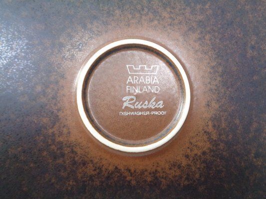 photo buy Large Russian Plates By Ulla Procope For Arabia, Set Of 6, Finland, 1960s , Set Of 6