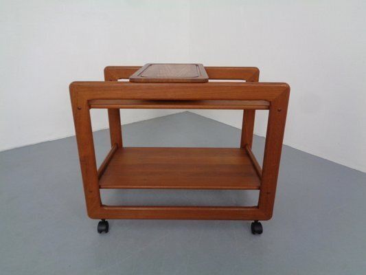 Large Teak Bar Cart From Tarm Stole Møbelfabrik, Denmark, 1960s