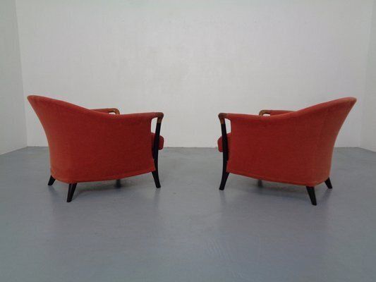 photo furniture Set Of Progetti Lounge Chairs By Umberto Asnago For Giorgetti, 1980s, Set Of 2