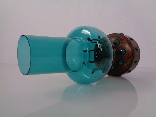 Dutch Copper And Glass Oil Lamp By Nanny Still For Raak, 1960s photo vintage