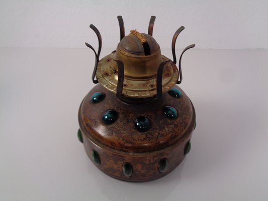 photo vinterior Dutch Copper And Glass Oil Lamp By Nanny Still For Raak, 1960s