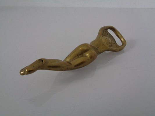 photo buy Nude Woman Bottle Opener In Brass, Germany, 1960s