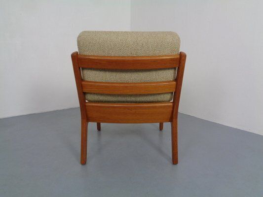 Danish Teak Senator Armchair By Ole Wanscher For Poul Jeppesen, 1960s photo vintage