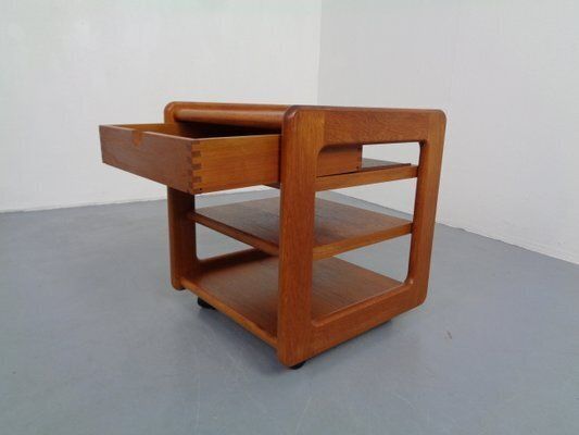 photo furniture Small Rollable Teak Chest Of Drawers From Dyrlund, Denmark, 1970s