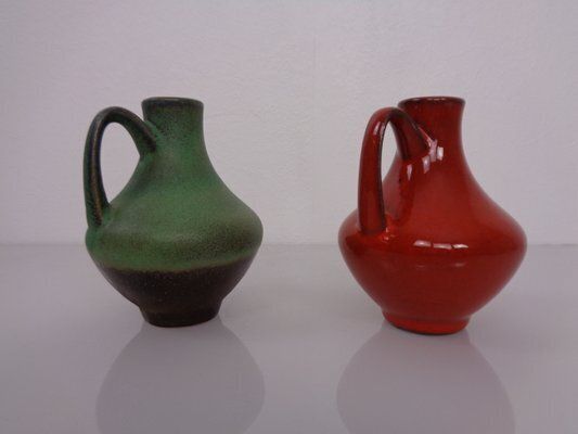 Studio Ceramic Model 129/12 Vases By Fritz Van Daalen, Germany, 1960s, Set Of 2 photo 209.0