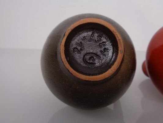 209.0 Studio Ceramic Model 129/12 Vases By Fritz Van Daalen, Germany, 1960s, Set Of 2 photo