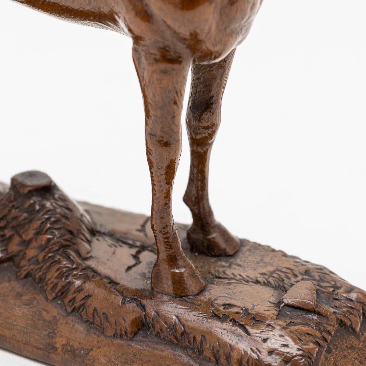 Antique 20th Century Victorian English Carved Walnut Horse C.1900 photo buy