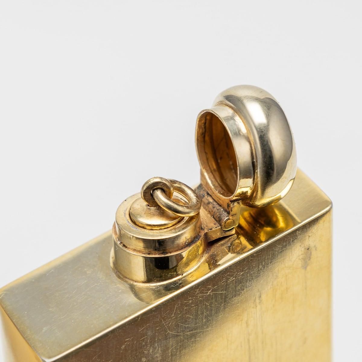 photo vinterior 20th Century English 22k Gold Plated Silver Perfume Bottle Box, William Hornby