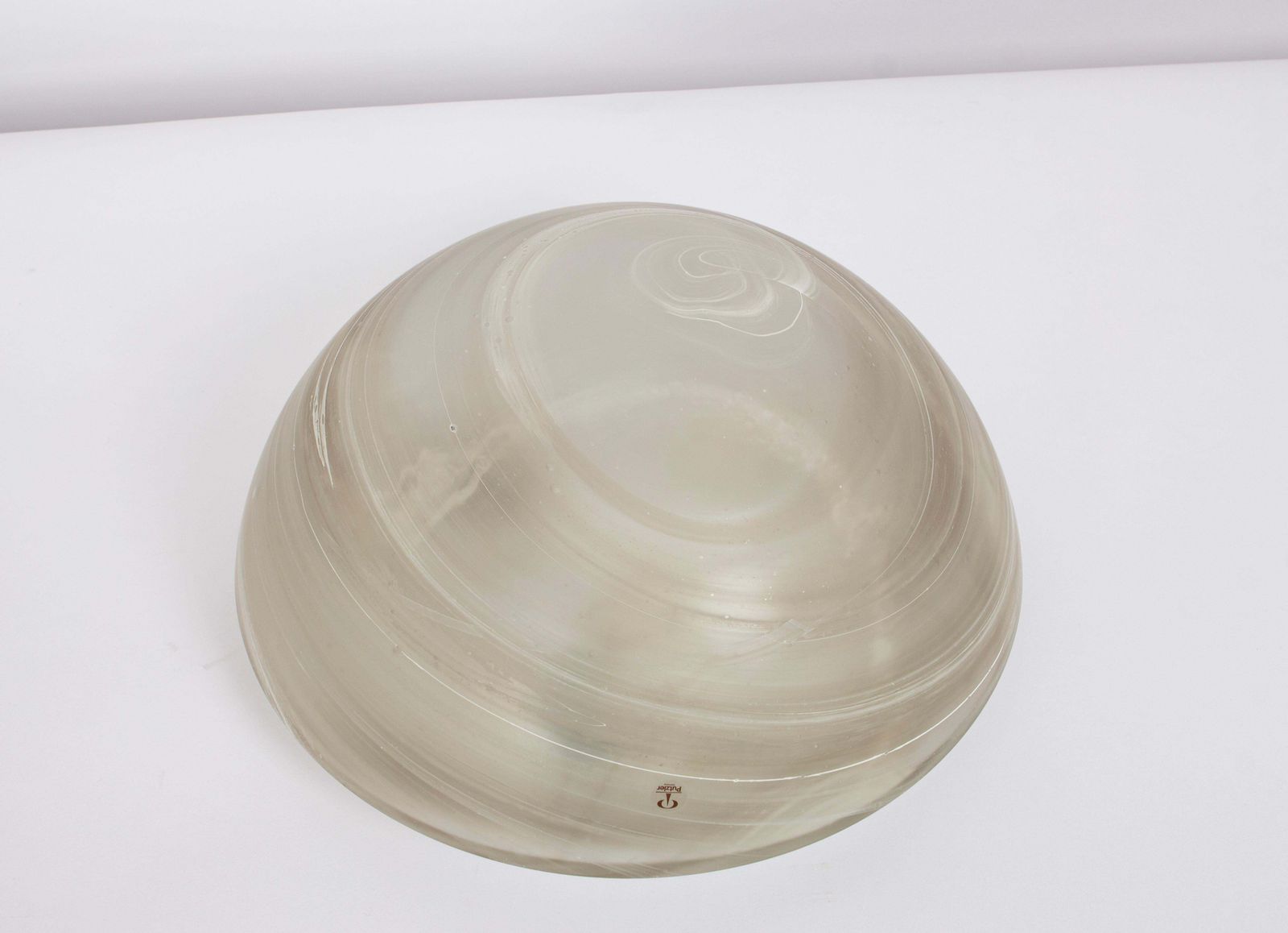 photo for sale 1 Of 8 Large Stunning Glass Flushmount By Peill & Putzler, Germany, 1970s
