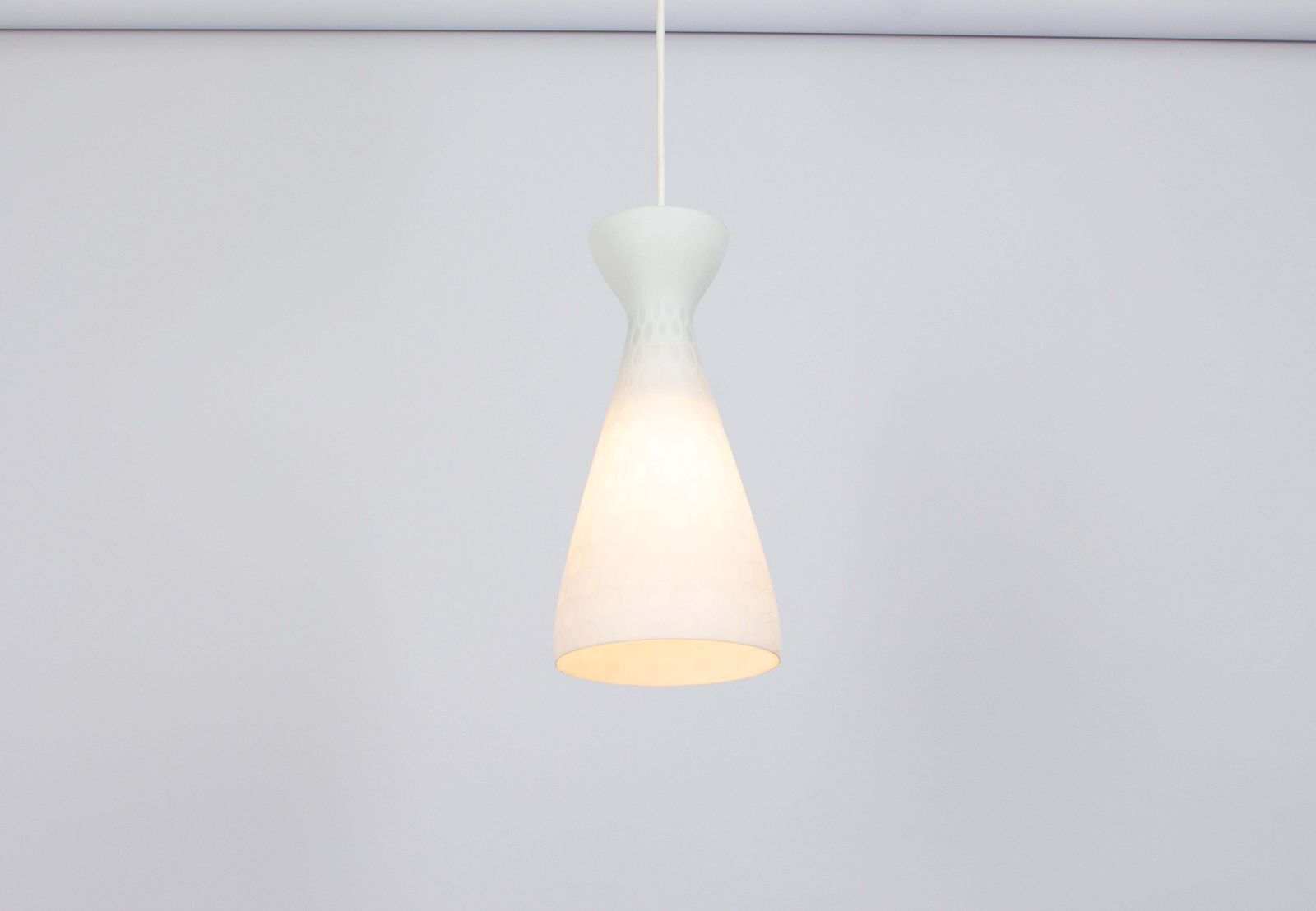 1 Of 2 Petite Pendant Lights By Gangkofner, Peill & Putzler, Germany, 1950s photo buy