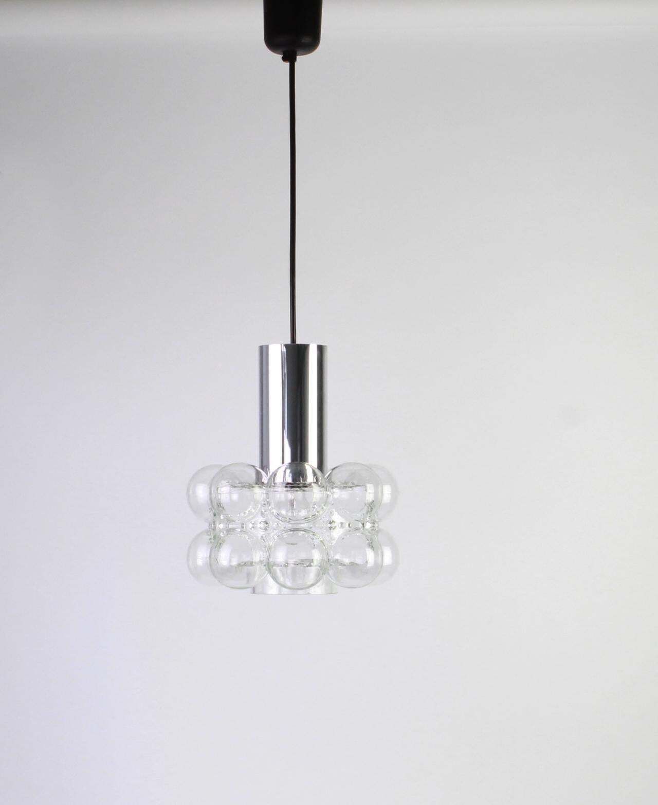 1 Of 2 Small Bubble Glass Pendant By Helena Tynell, Limburg, Germany photo for sale