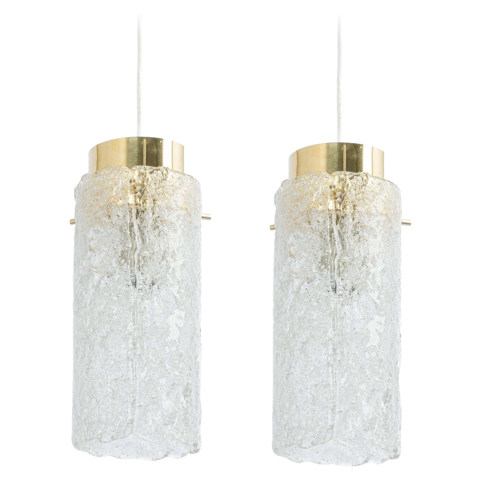 1 Of 2 Petite Murano Pendant Lights By Hillebrand, 1960s