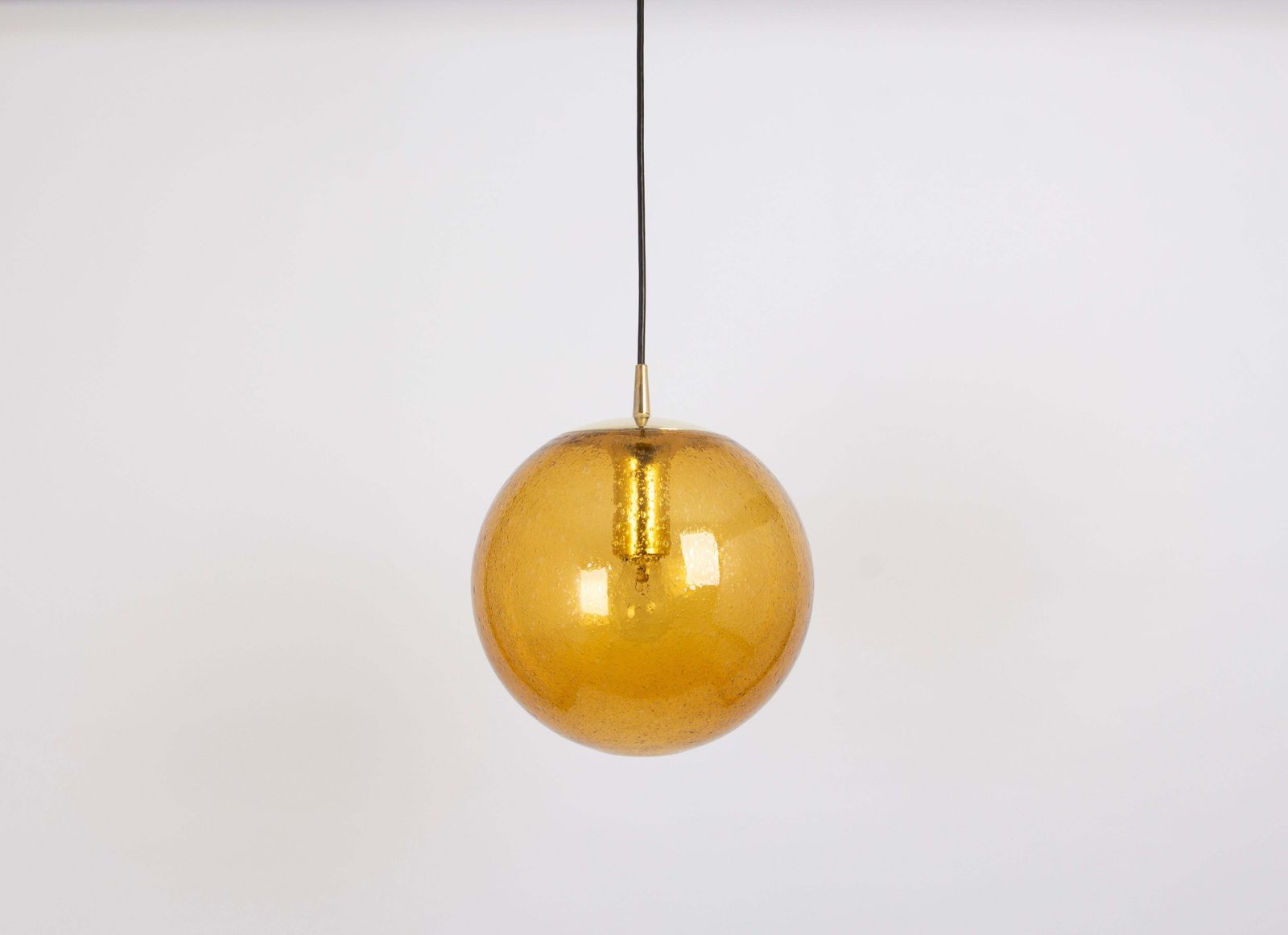 1 Of 7 Large Glass Pendant Light By Peill & Putzler, Germany, 1970s photo 774.0