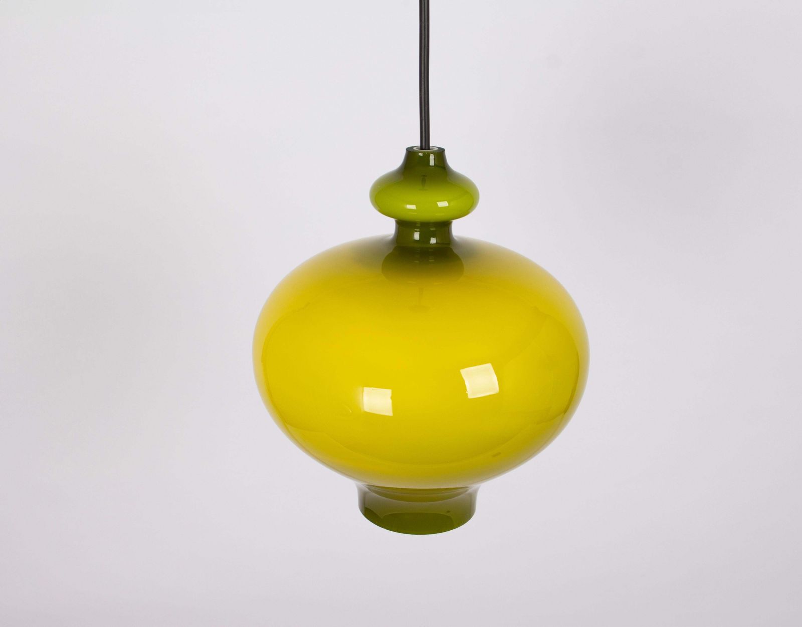 1 Of 3 Petite Green Pendant Light Designed Hans Agne Jakobsson For Staff  1970s photo vintage