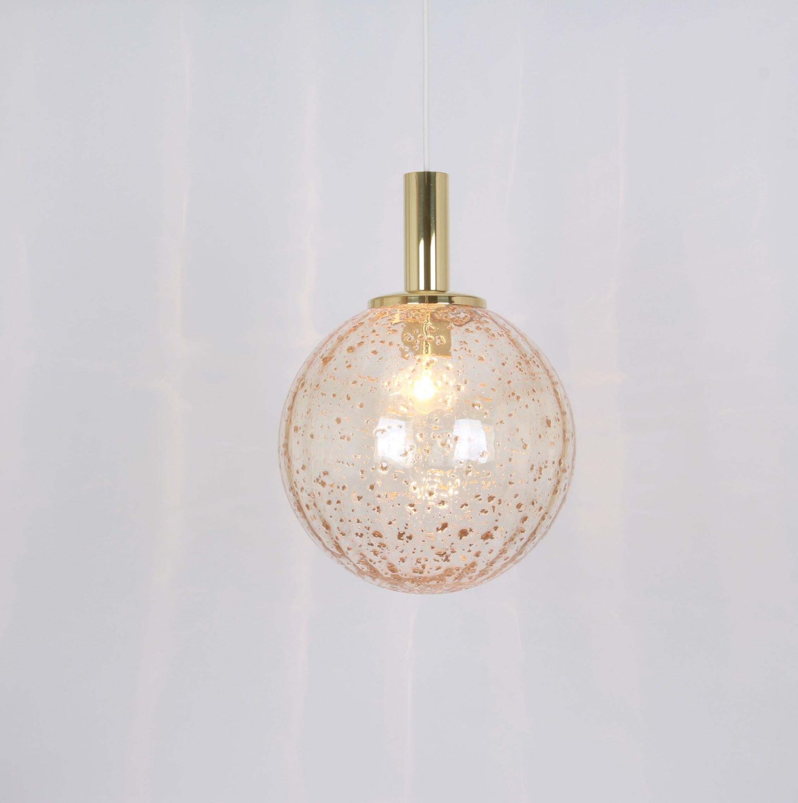 1 Of 2 Large Sputnik Murano Big Ball Pendant Light, Temde, 1970s photo furniture