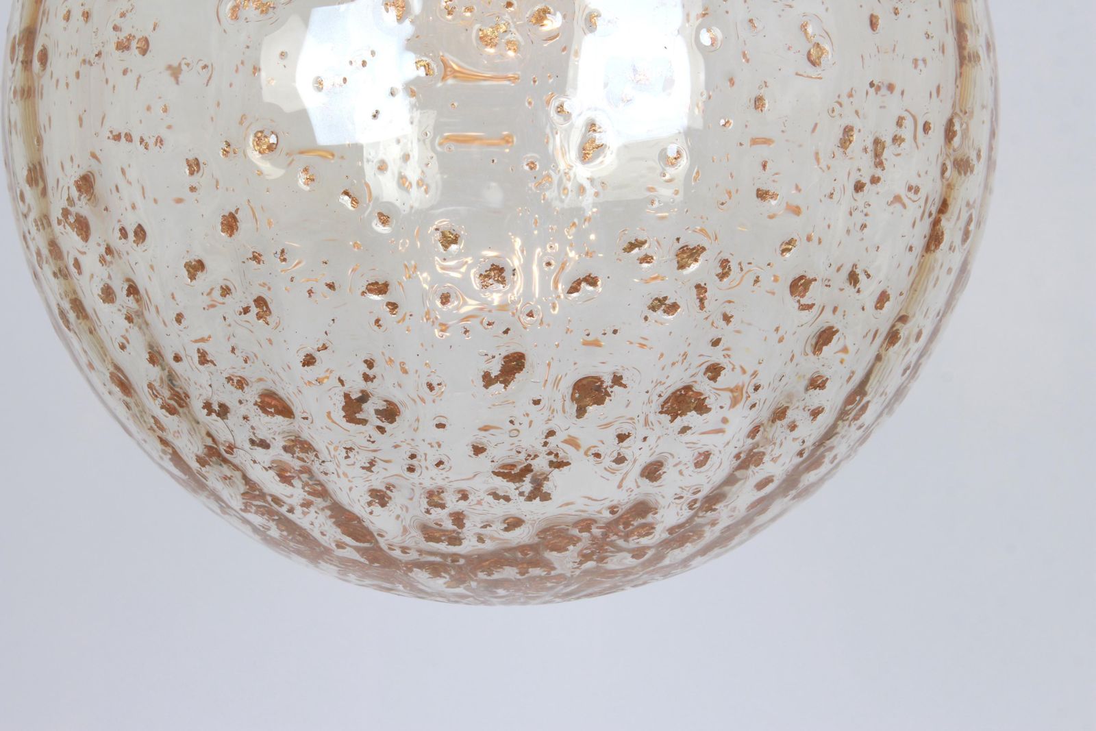 1 Of 2 Large Sputnik Murano Big Ball Pendant Light, Temde, 1970s photo Lighting