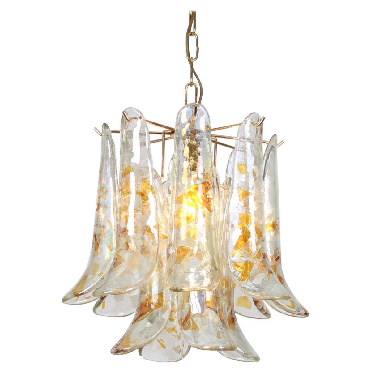 Murano Glass Chandelier Designed By Carlo Nason For Mazzega, 1970s