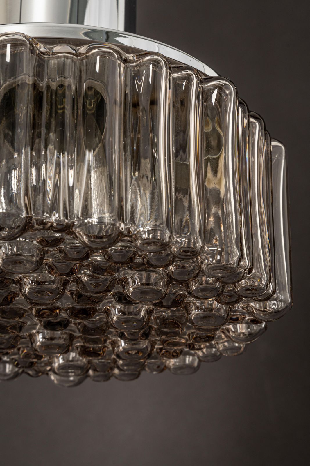 photo furniture Large Designer Cascading Chandelier Glass For Staff Leuchten, Germany, 1970s