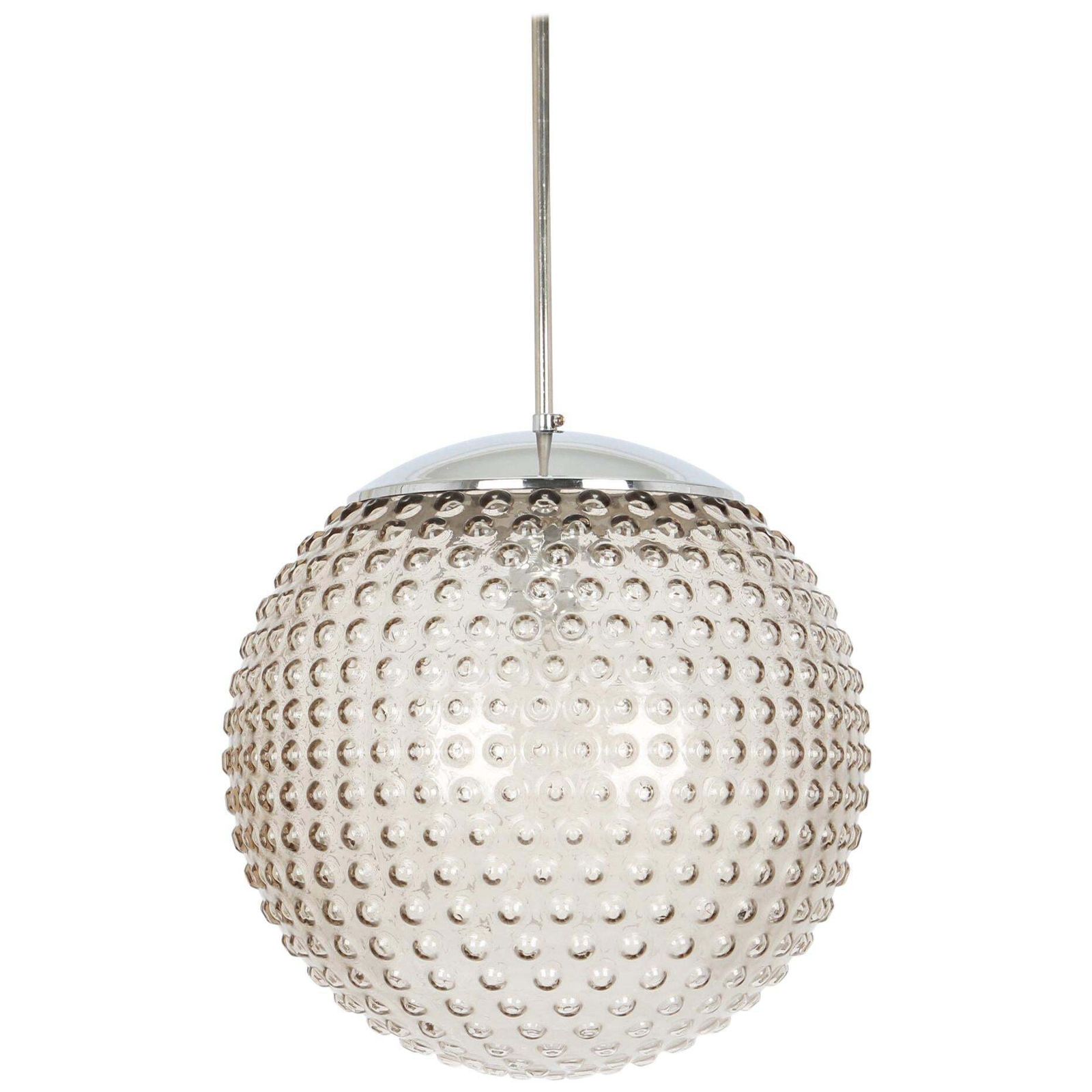1 Of 12 Rare Designer Glass Pendant Lamp By Rolf Krüger For Staff, Germany 1970s photo furniture
