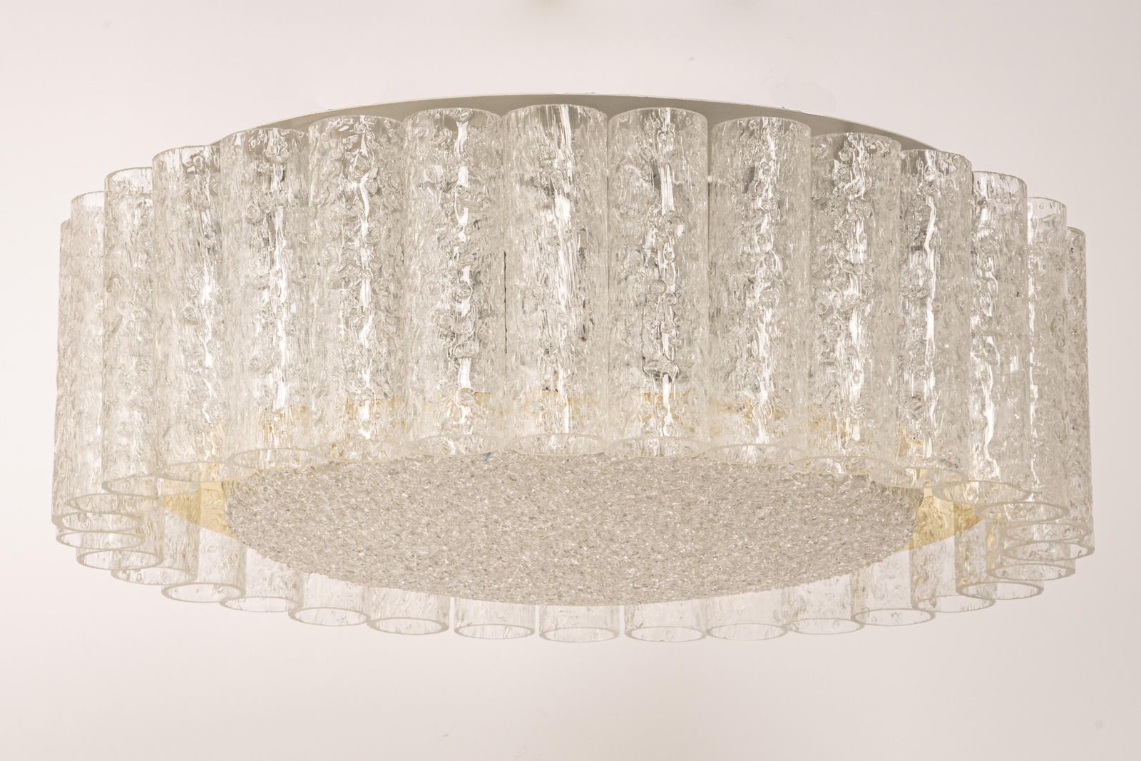 1 Of 5 Stunning Murano Glass Tubes Flushmount By Doria, Germany, 1960s photo furniture