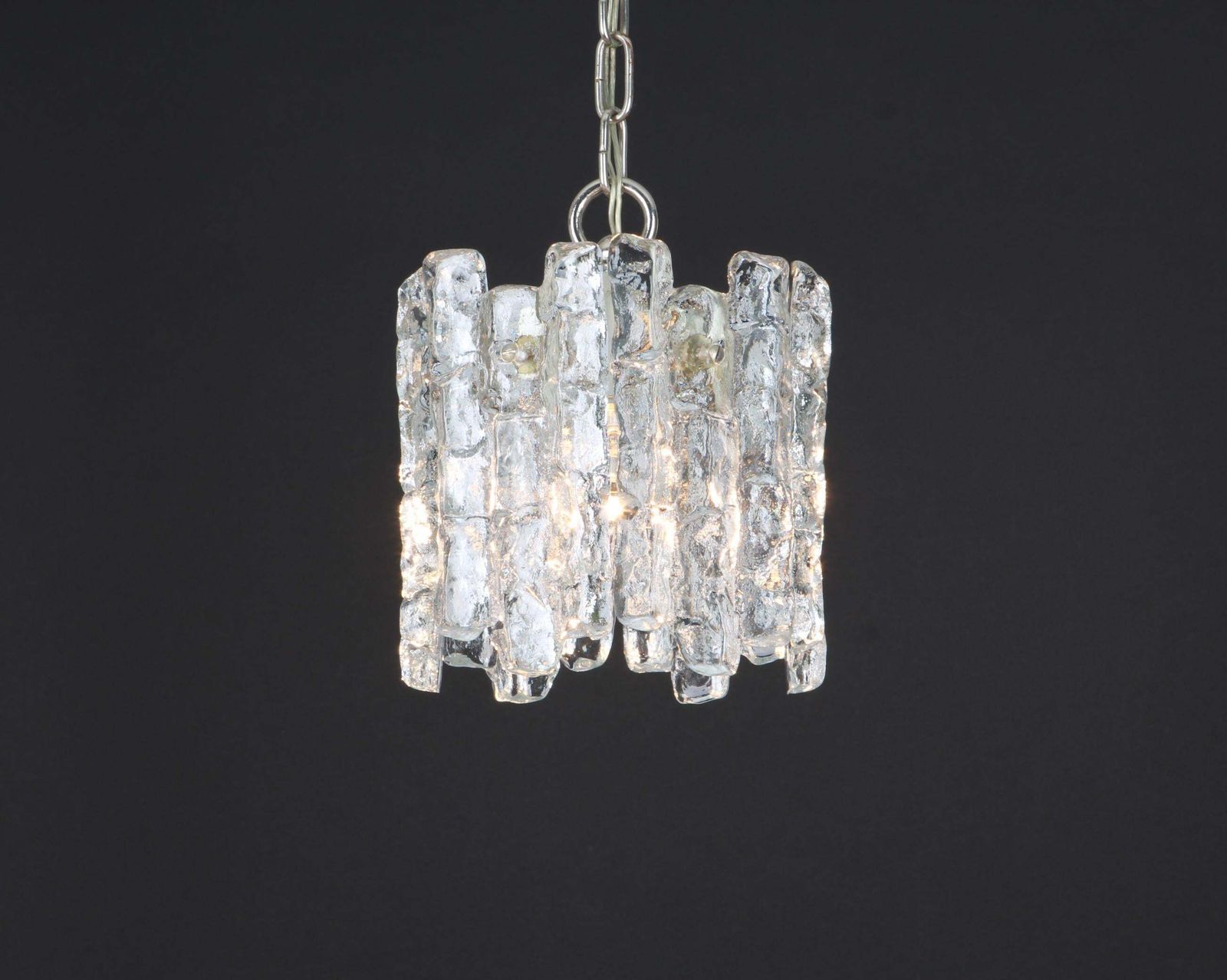 1 Of 4 Murano Ice Glass Pendants By Kalmar, Austria, 1960s photo furniture