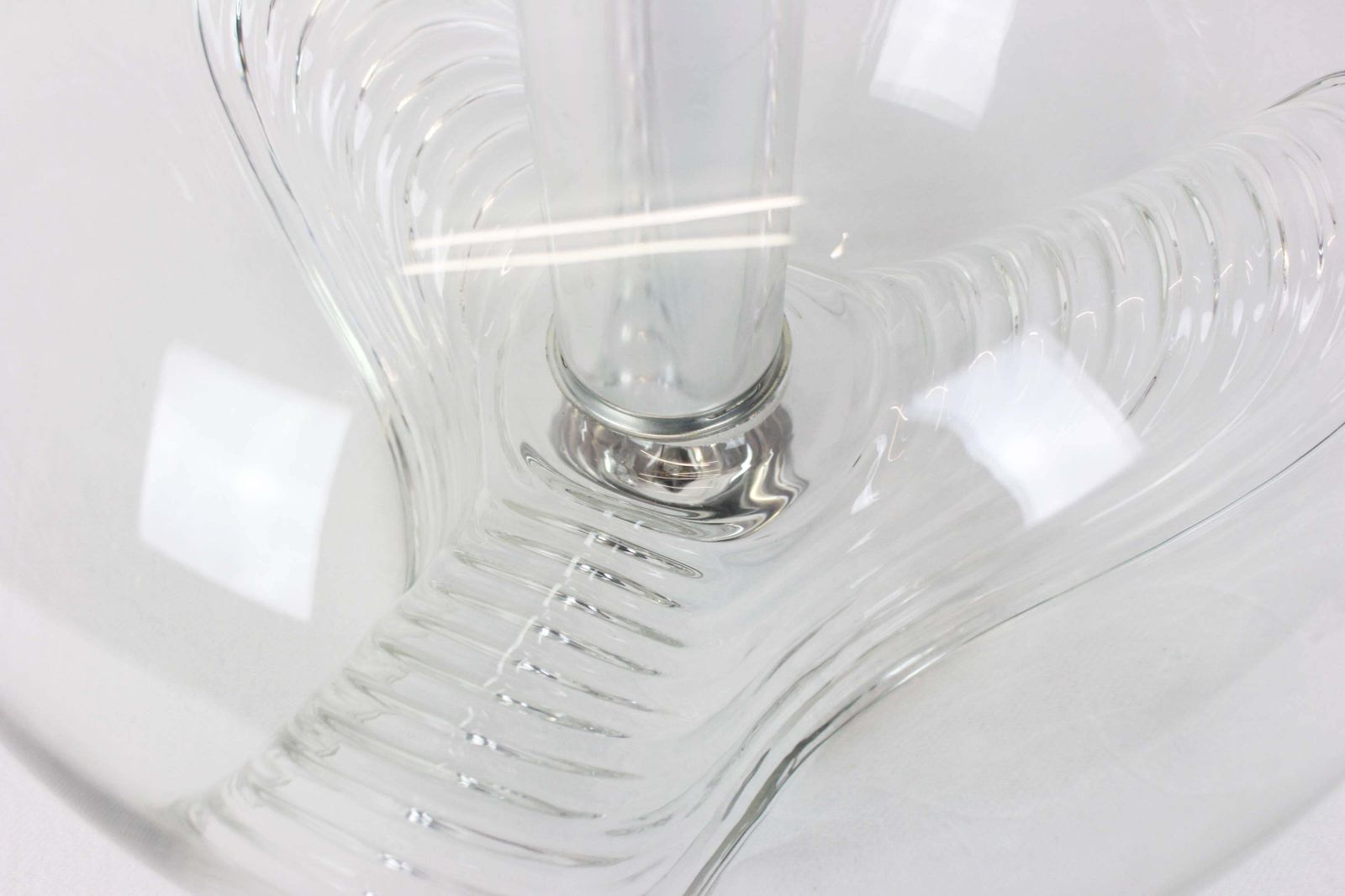 Large Clear Glass Pendant Light By Koch & Lowy, Peill & Putzler, Germany, 1970 photo furniture