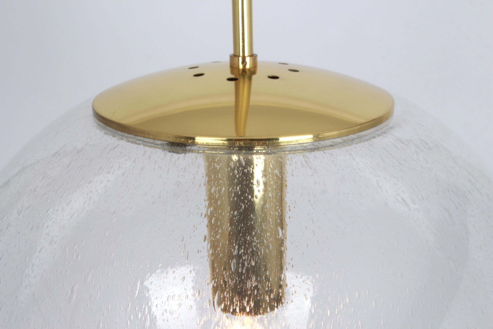 1 Of 5 Huge Limburg Glass Ball Pendant, Germany, 1970s photo buy