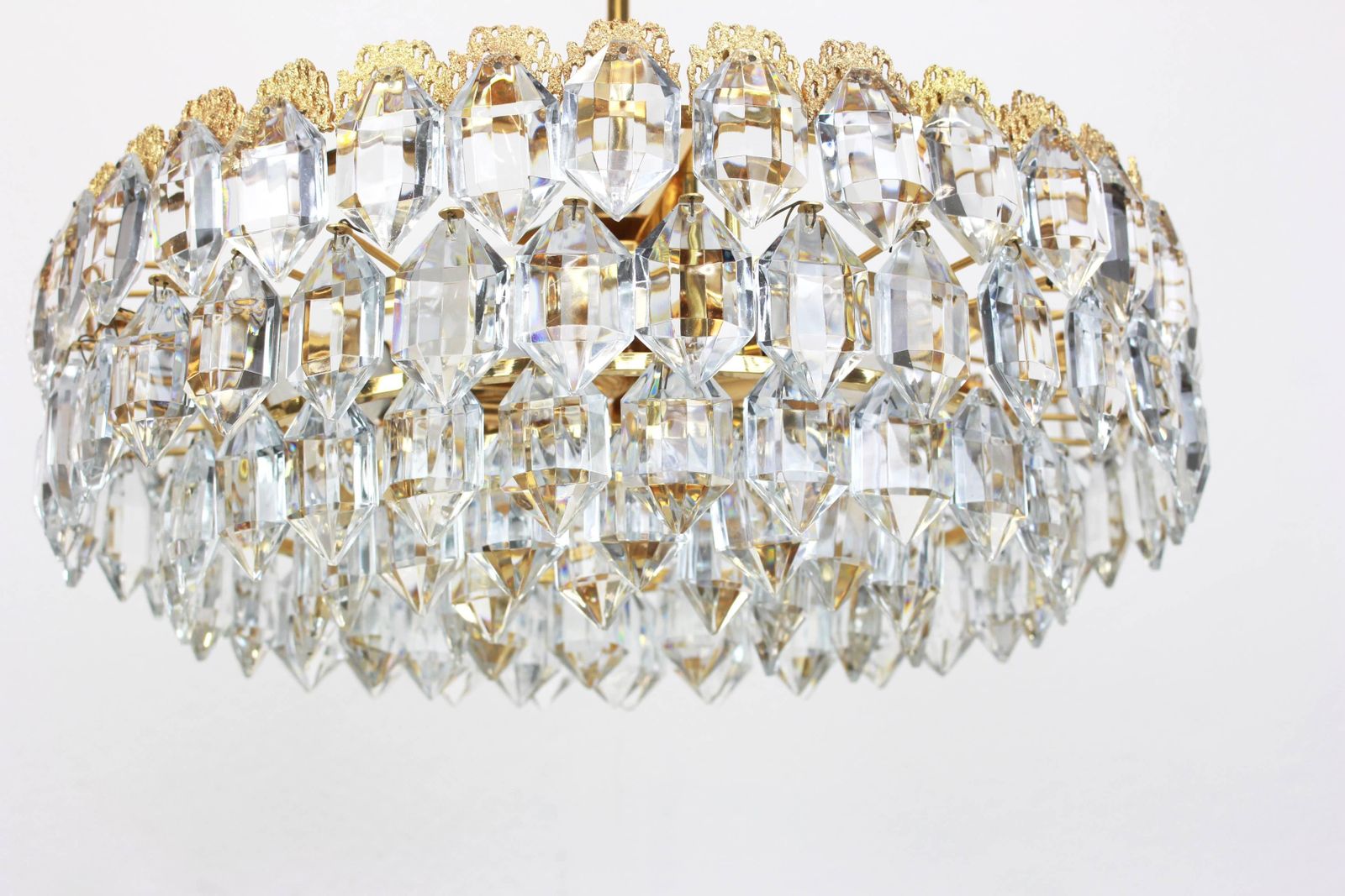 Bakalowits Chandelier, Brutalist Style And Crystal Glass, Austria, 1960s photo furniture