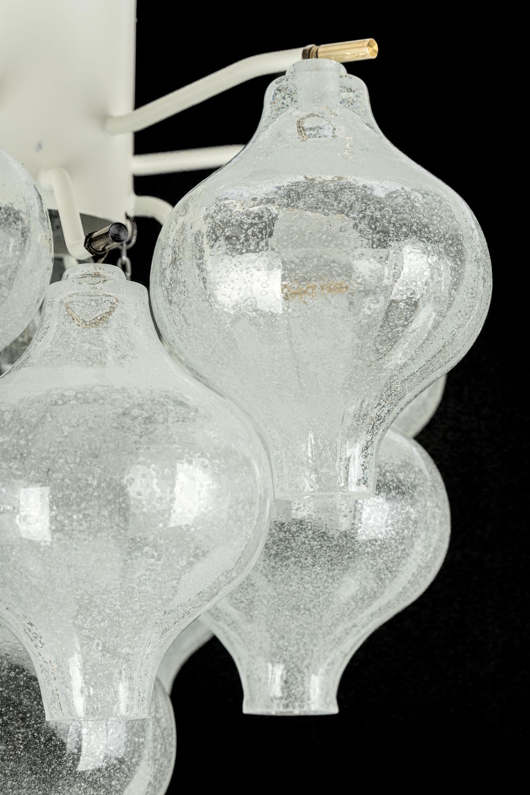 1 Of 2 Petite Tulipan Glass Flush Mount By Kalmar, Austria, 1960s photo vinterior