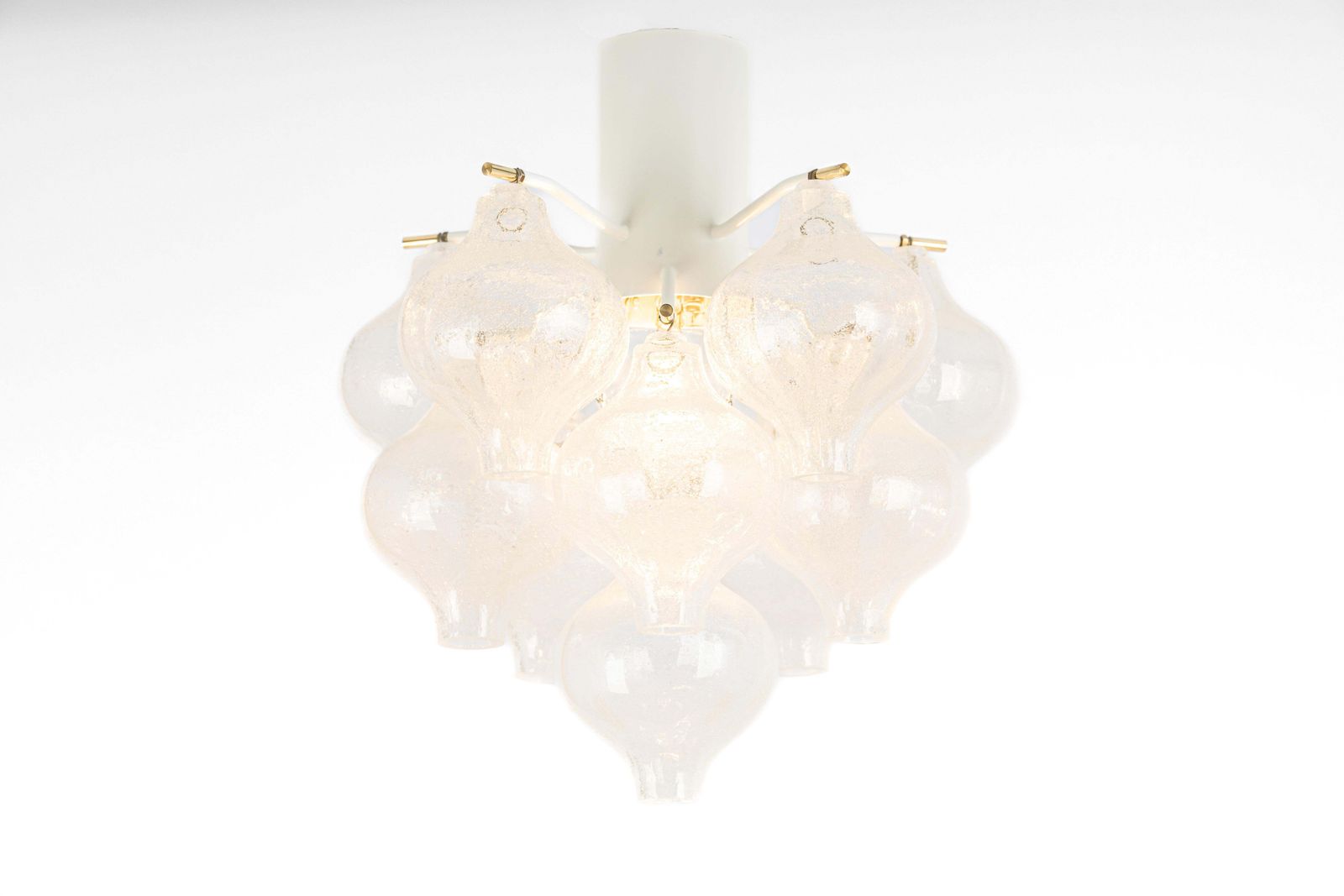Lighting 1 Of 2 Petite Tulipan Glass Flush Mount By Kalmar, Austria, 1960s photo
