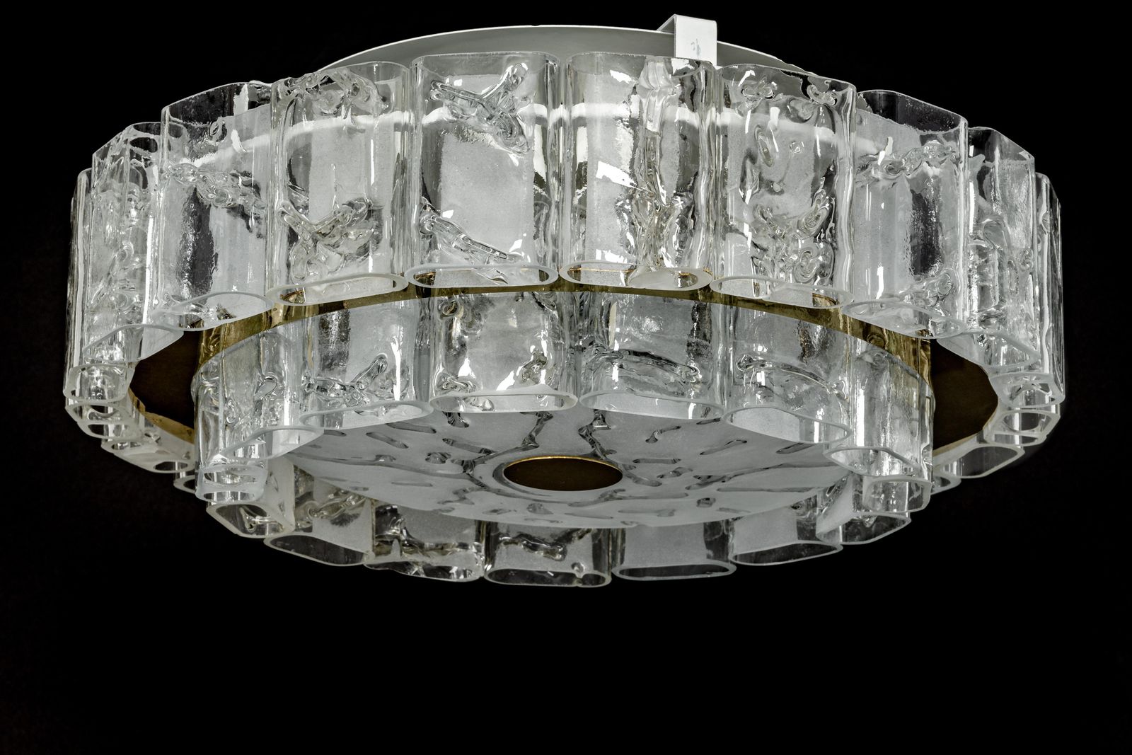 1 Of 3 Stunning Murano Glass Tubes Chandelier By Doria, Germany, 1960s photo 1418.0