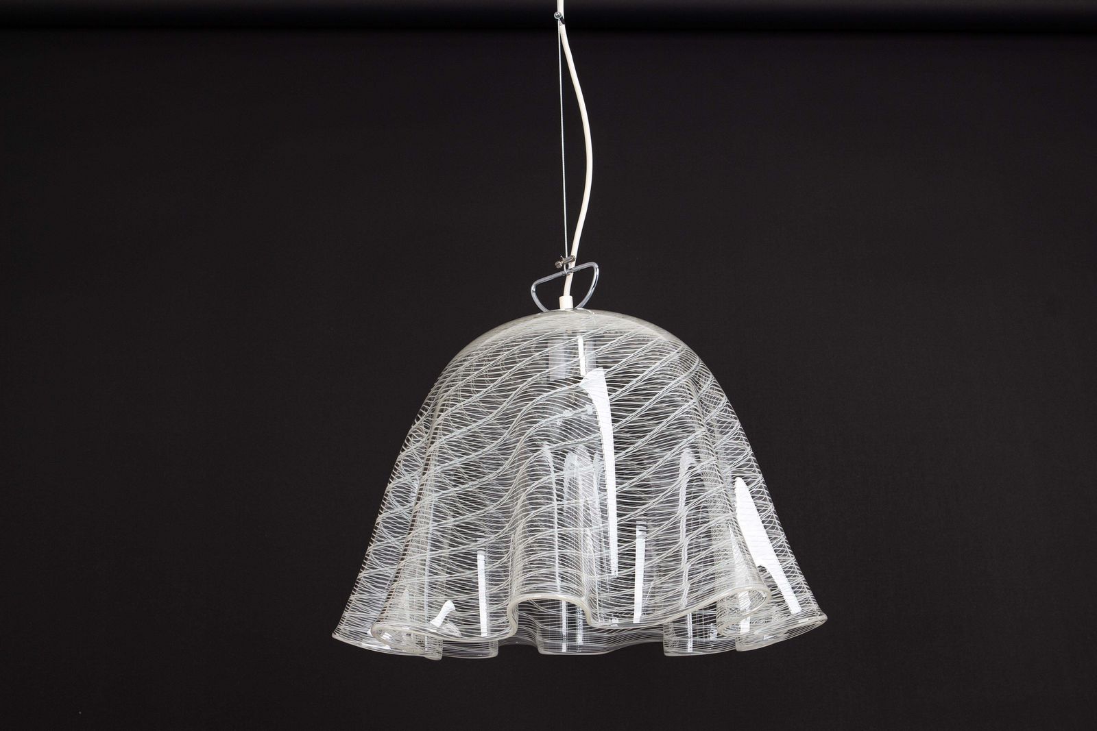 photo buy 1 Of 2 Large Pendant Light By Kalmar Fazzoletto, Austria, 1970s