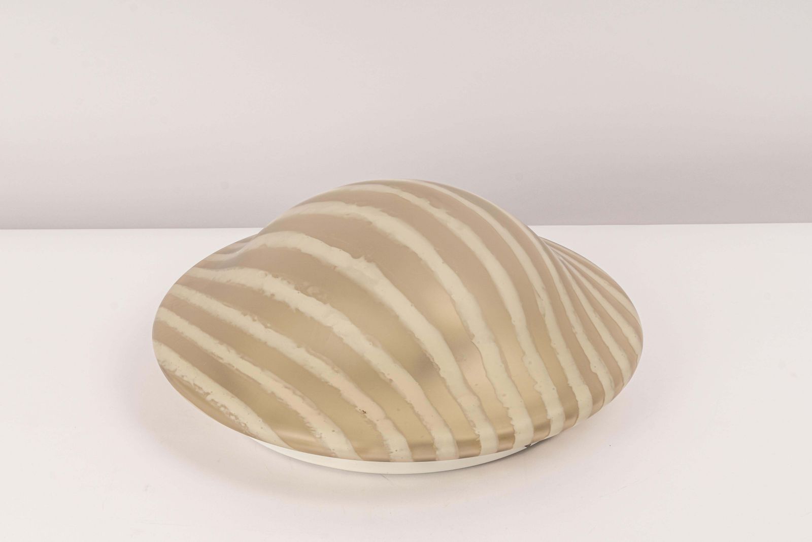 1 Of 2 Stunning Glass Flushmount By Peill & Putzler, Germany, 1970s photo for sale