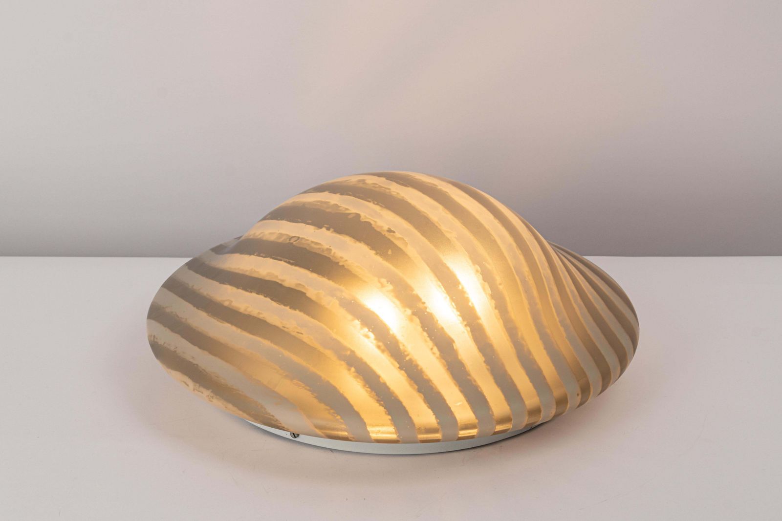 1 Of 2 Stunning Glass Flushmount By Peill & Putzler, Germany, 1970s photo buy