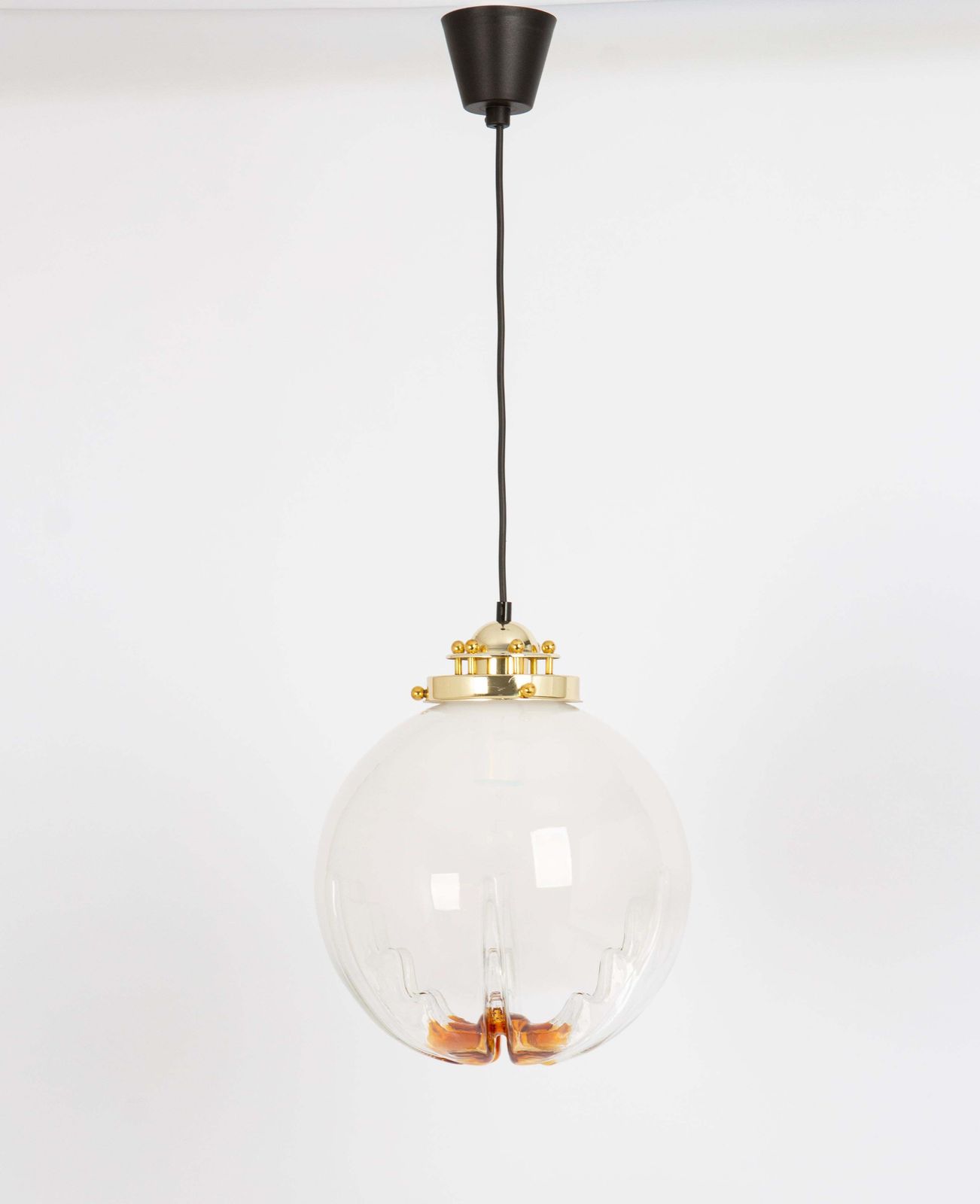 Stunning Glass Pendant Light In Style Of  Mazzega, Italy, 1960s photo furniture