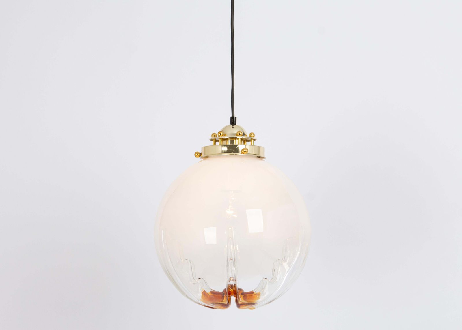 Stunning Glass Pendant Light In Style Of  Mazzega, Italy, 1960s photo 1032.0