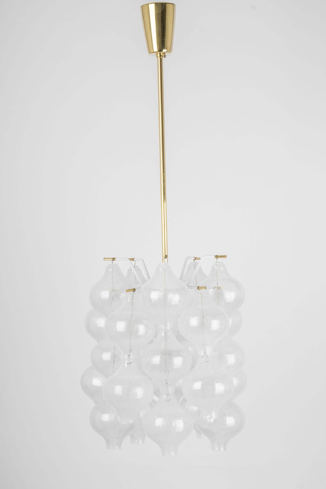 1 Of 3 Petite Tulipan Glass Pendant By Kalmar, Austria, 1960s photo Lighting