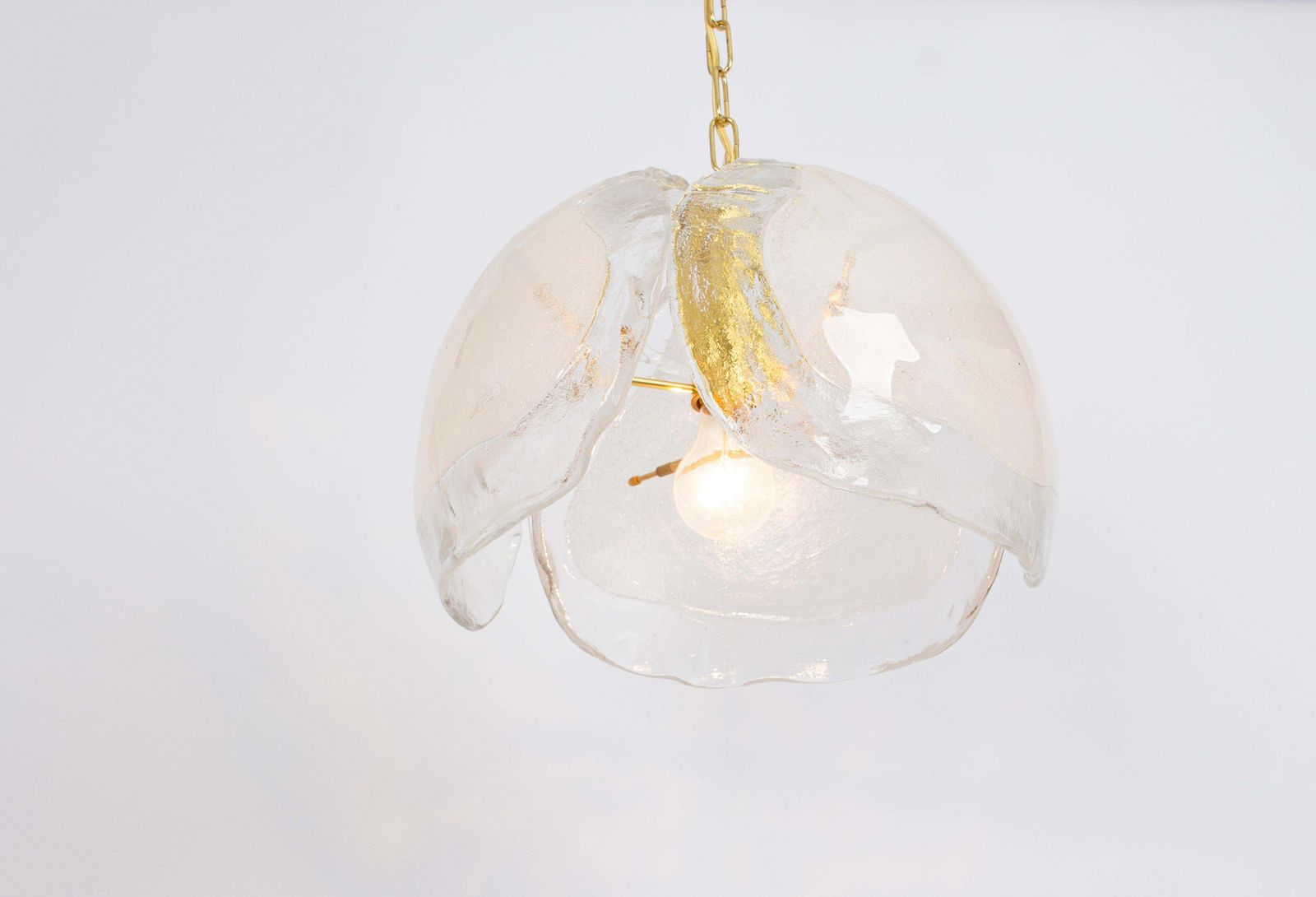1 Of 2 Murano Glass Chandelier Designed By Kaiser, Germany, 1960s photo vinterior