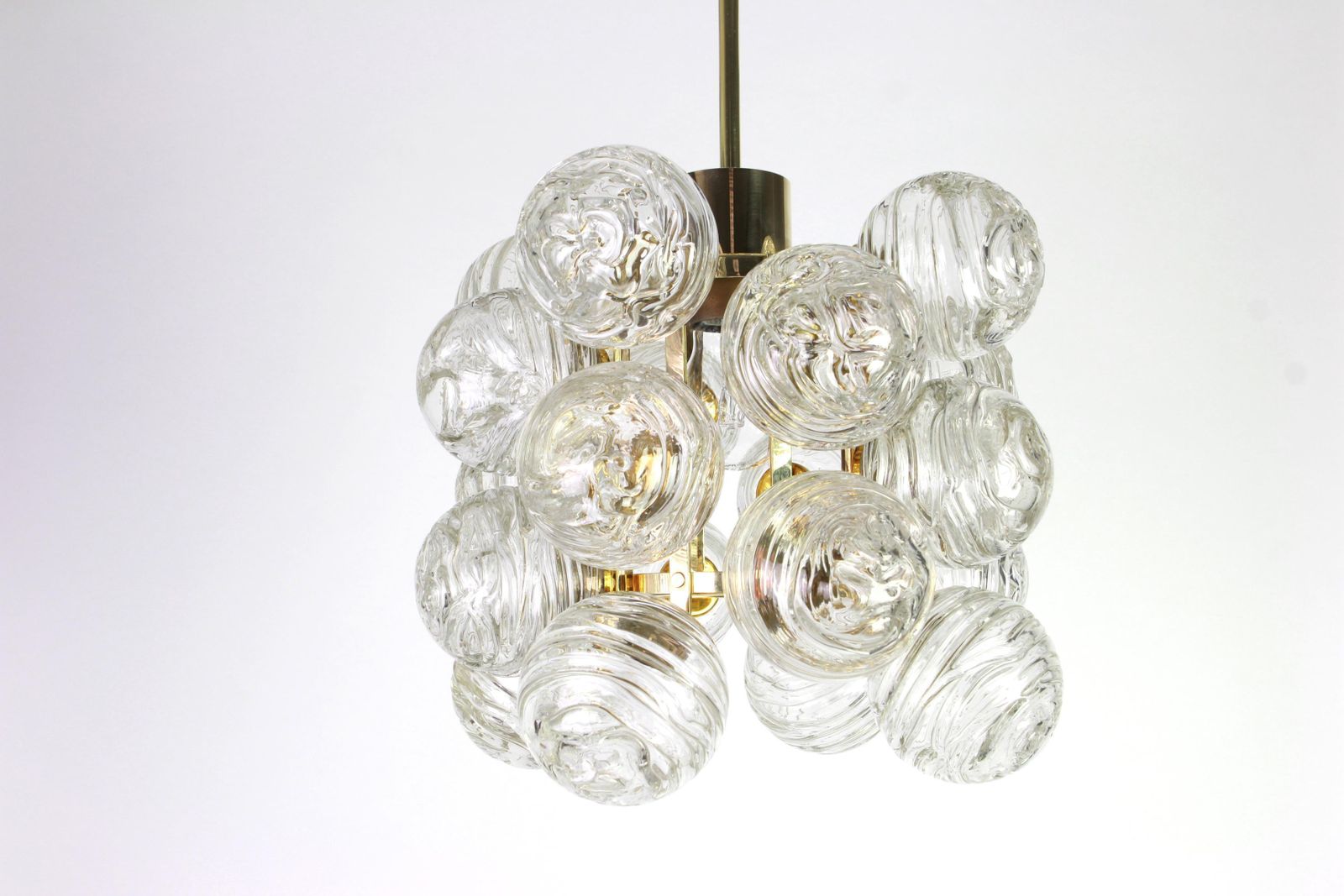 1 Of 3 Petite Spectacular Sputnik Pendant With Snow Balls Doria, Germany, 1970s photo 1204.0