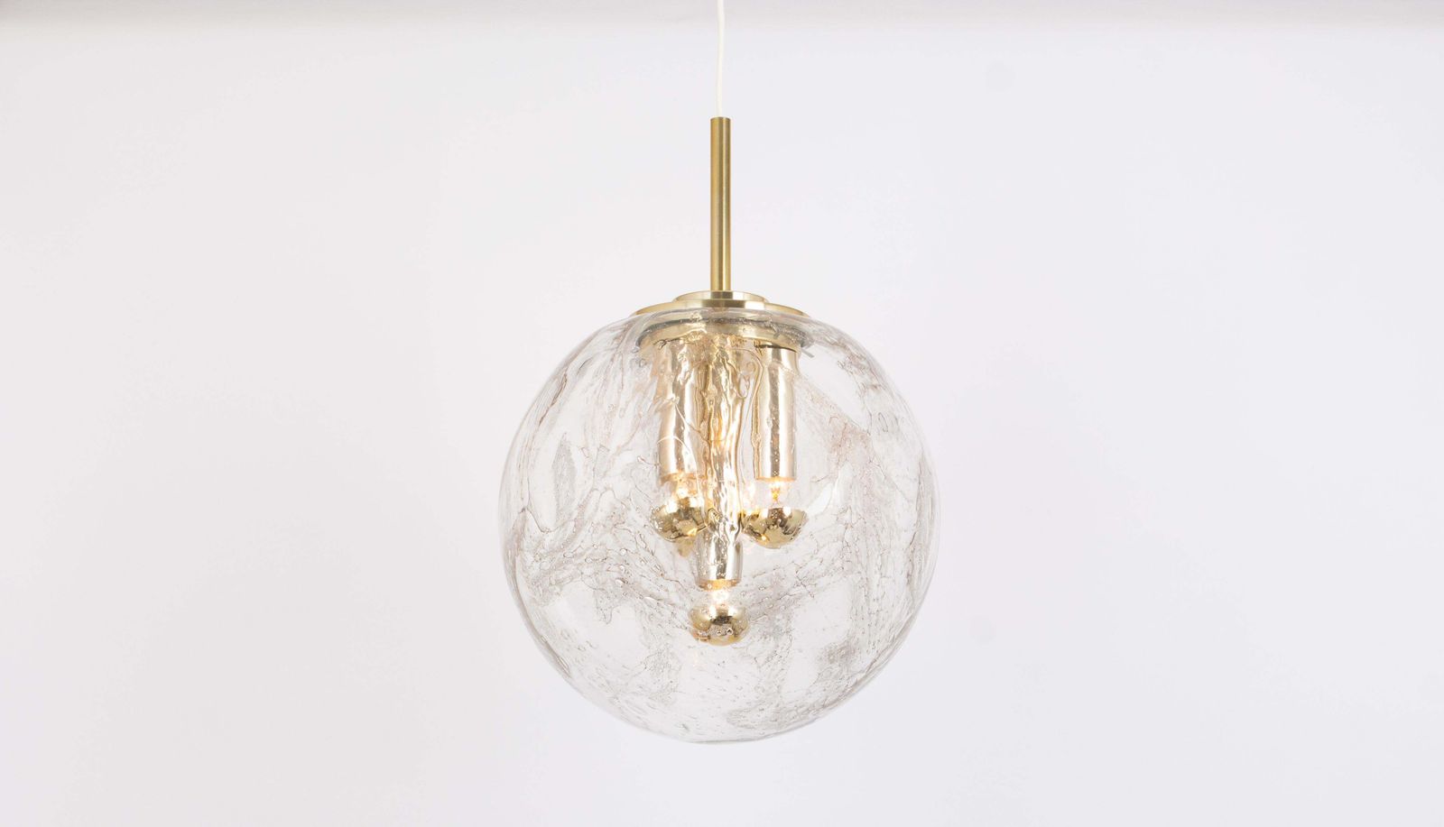 1 Of 2 Large Sputnik Big Ball Pendant By Doria, Germany, 1970s photo furniture