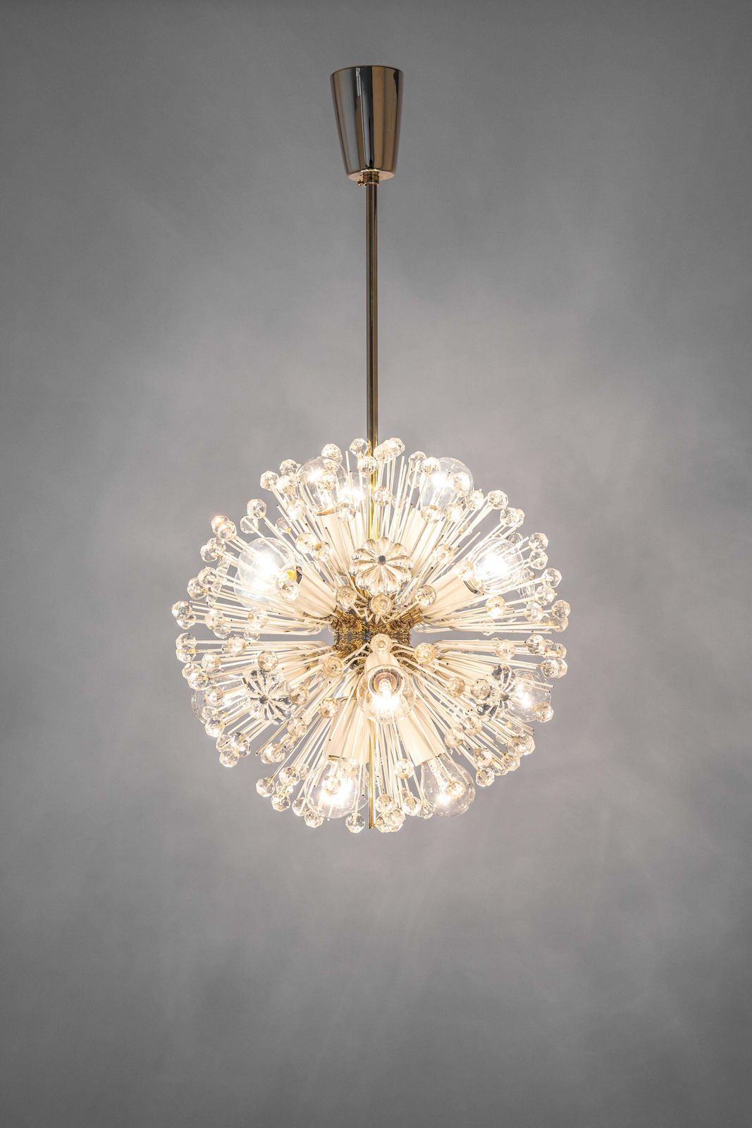 1 Of 3 Petie Starburst Brass Pendant Lights By Emil Stejnar, Austria, 1960s photo vintage