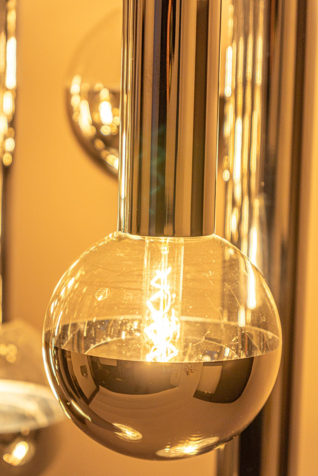 1 Of 2 Large Designer Cascading Chandelier For Staff Leuchten, Germany, 1970s photo vintage