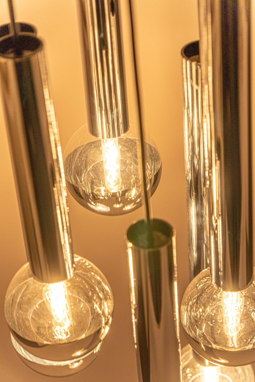 photo furniture 1 Of 2 Large Designer Cascading Chandelier For Staff Leuchten, Germany, 1970s