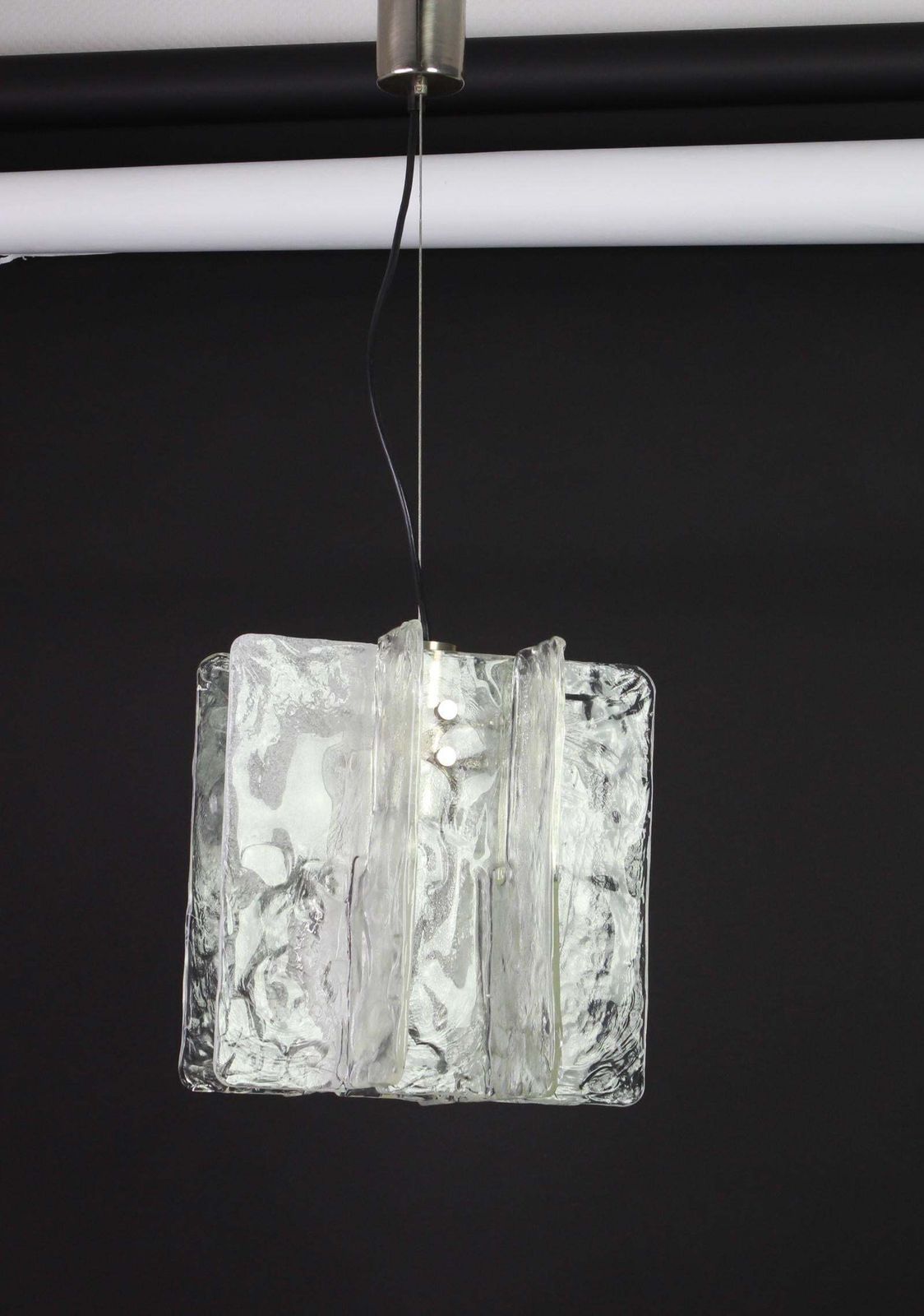 1 Of 2 Murano Glass Chandelier Designed By Carlo Nason For Mazzega, 1970s photo vinterior