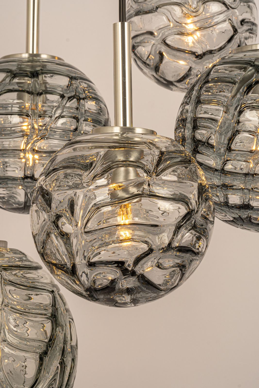 Large Designer Cascading Chandelier Murano Glass By Doria, Germany, 1970s photo buy