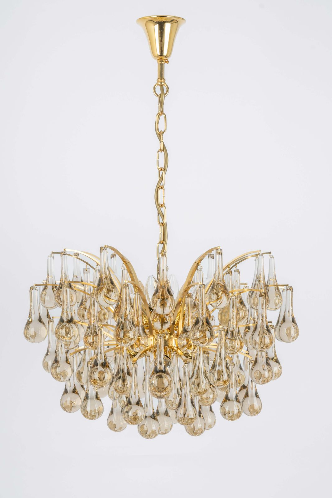photo buy Large Murano Glass Tear Drop Chandelier, Christoph Palme, Germany, 1970s
